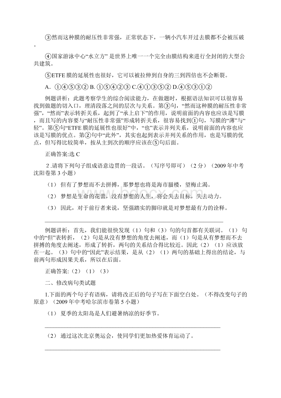 中考语文语法考点及复习策略word文档.docx_第2页