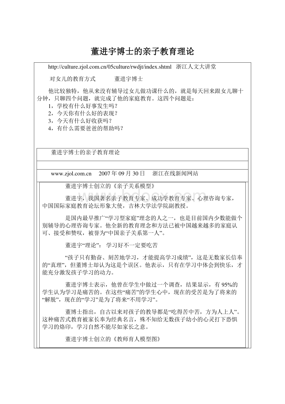 董进宇博士的亲子教育理论.docx_第1页