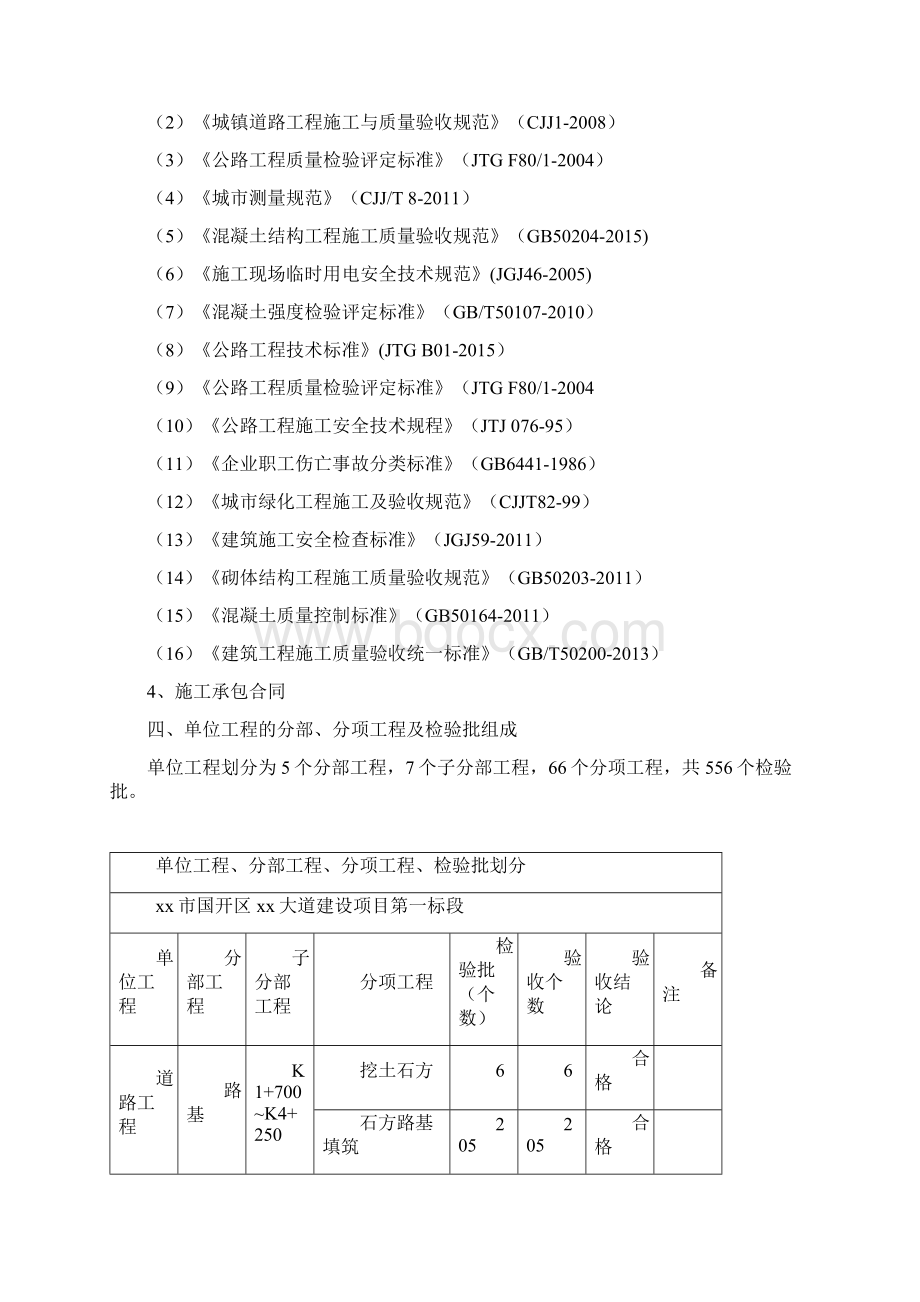 施工单位竣工验收质量自评报告Word文档格式.docx_第3页