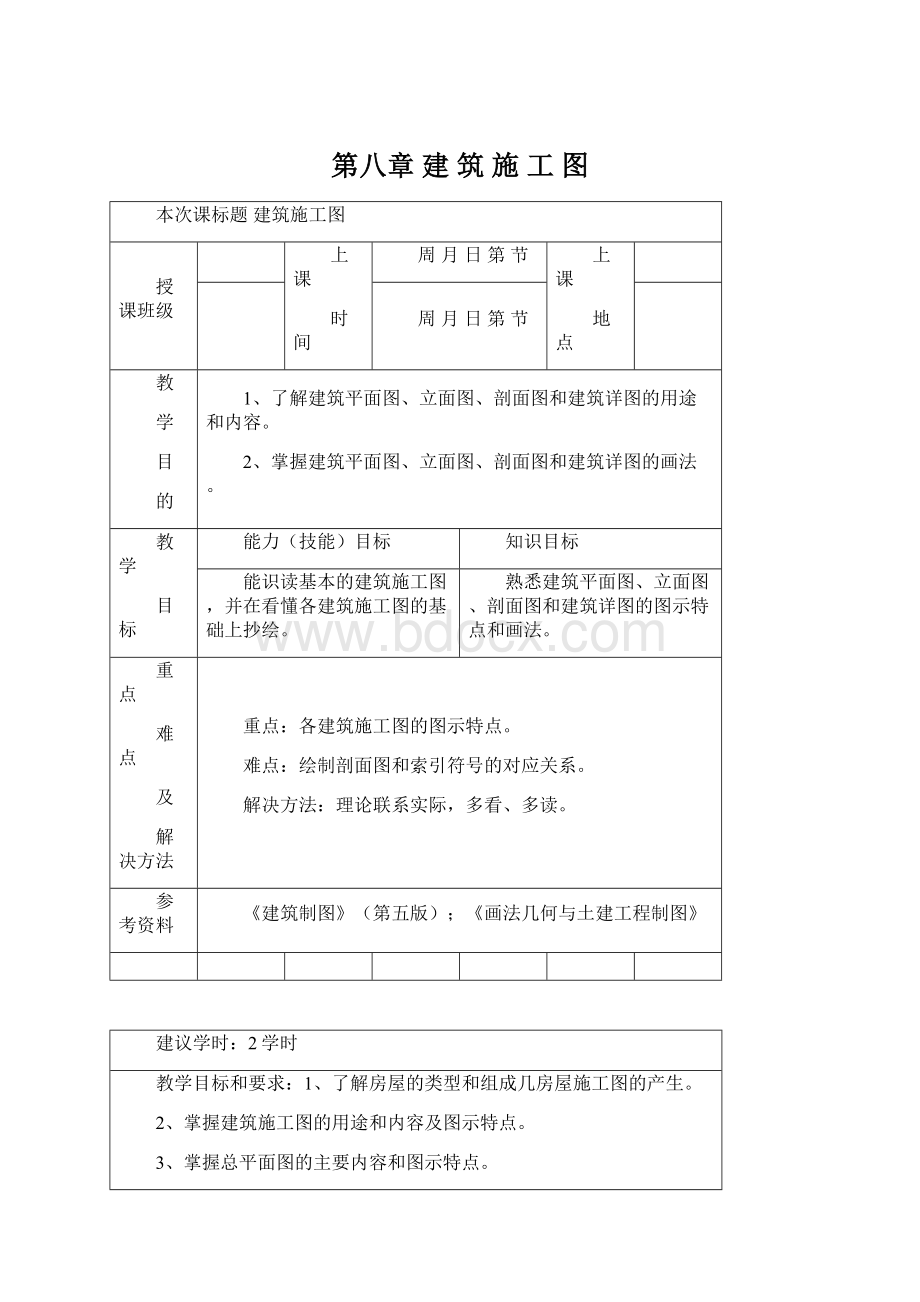 第八章 建 筑 施 工 图.docx_第1页