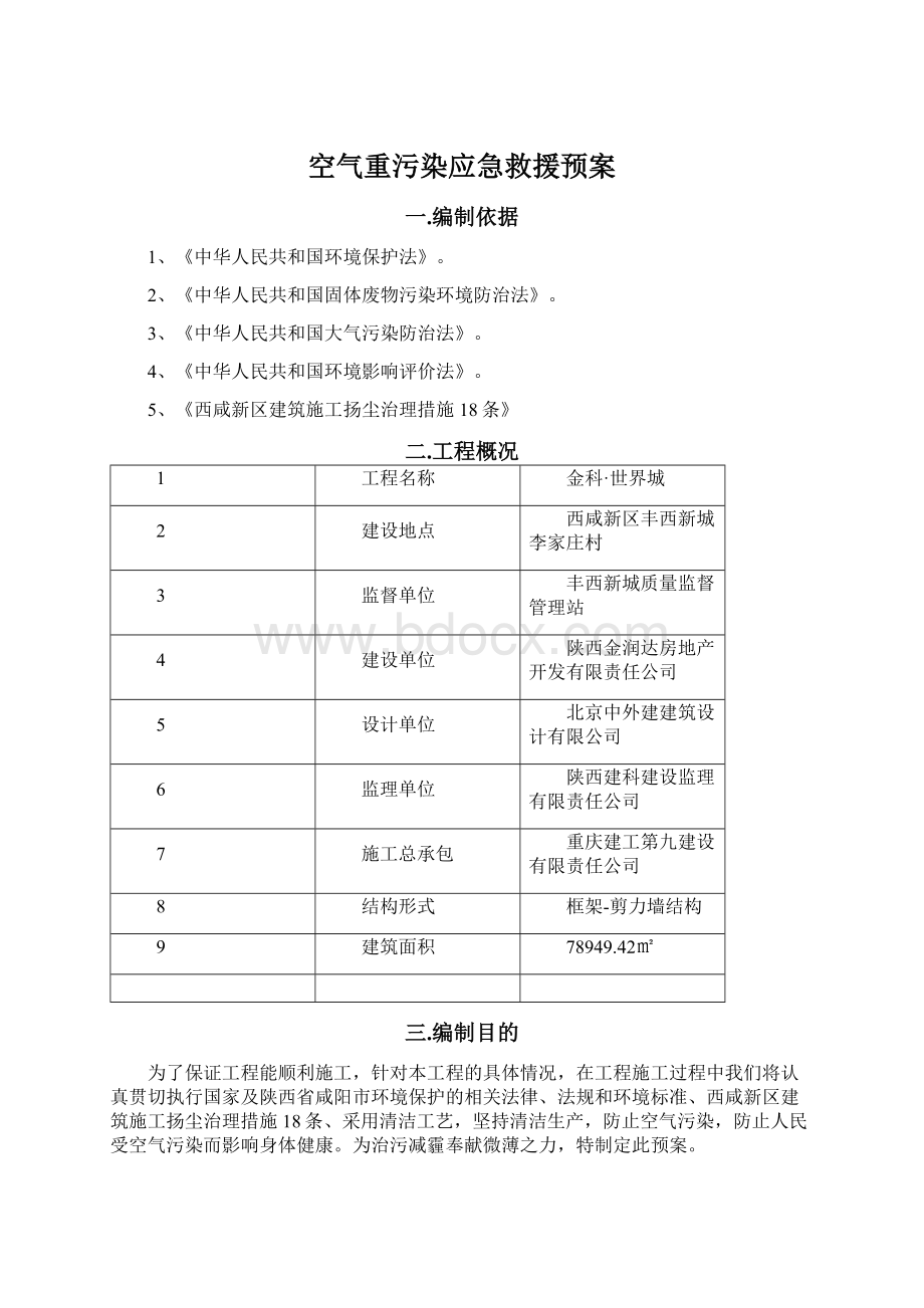 空气重污染应急救援预案文档格式.docx_第1页