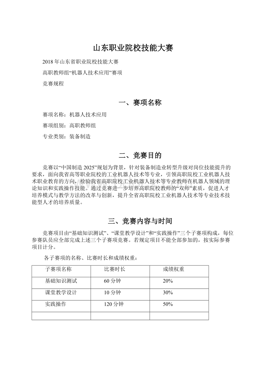 山东职业院校技能大赛Word文档格式.docx_第1页