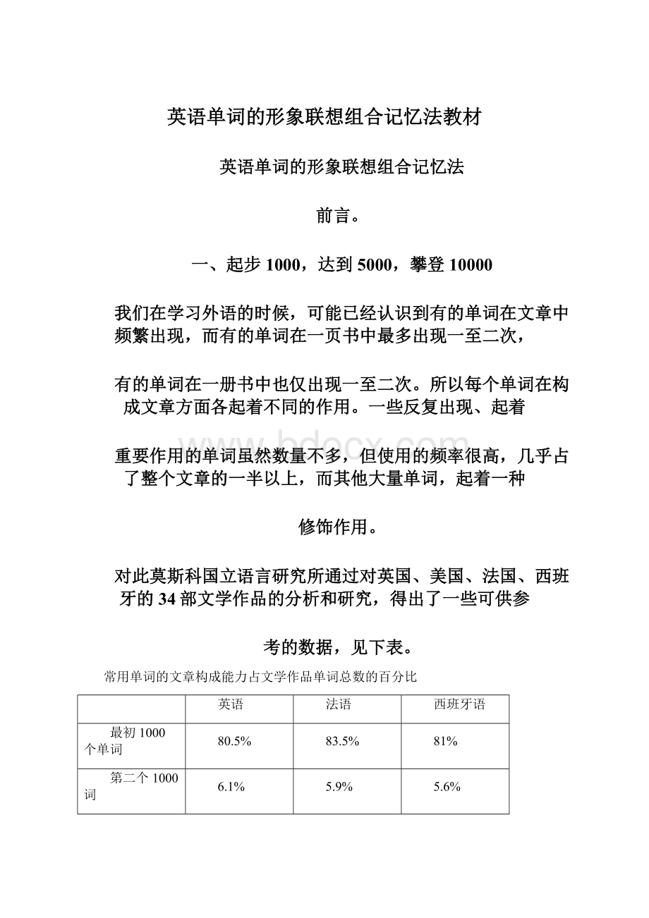 英语单词的形象联想组合记忆法教材.docx_第1页