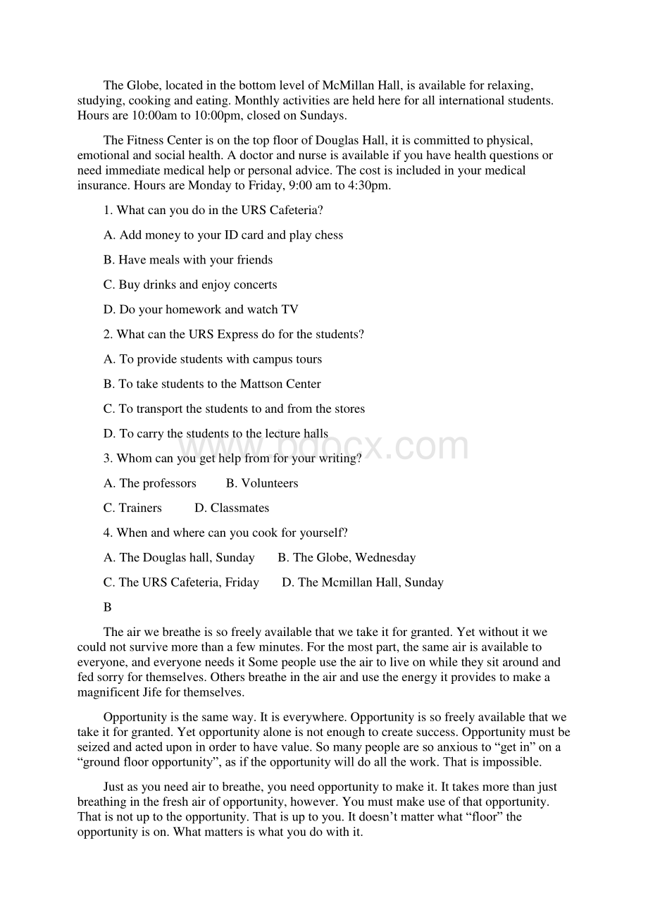 河南省豫西名校学年高一下学期第一次联考英文档格式.docx_第2页