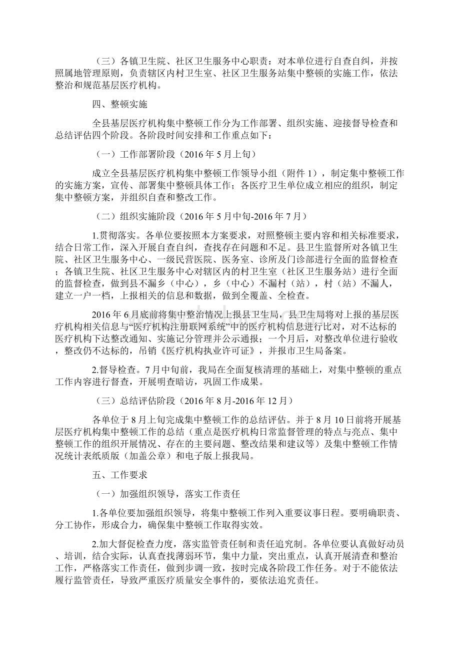 18年基层医疗机构整顿方案.docx_第3页