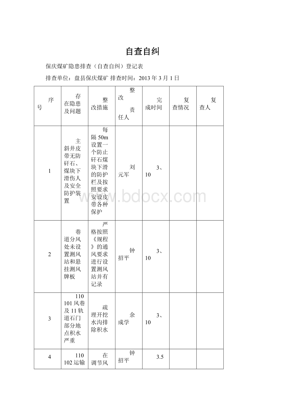 自查自纠Word文件下载.docx_第1页