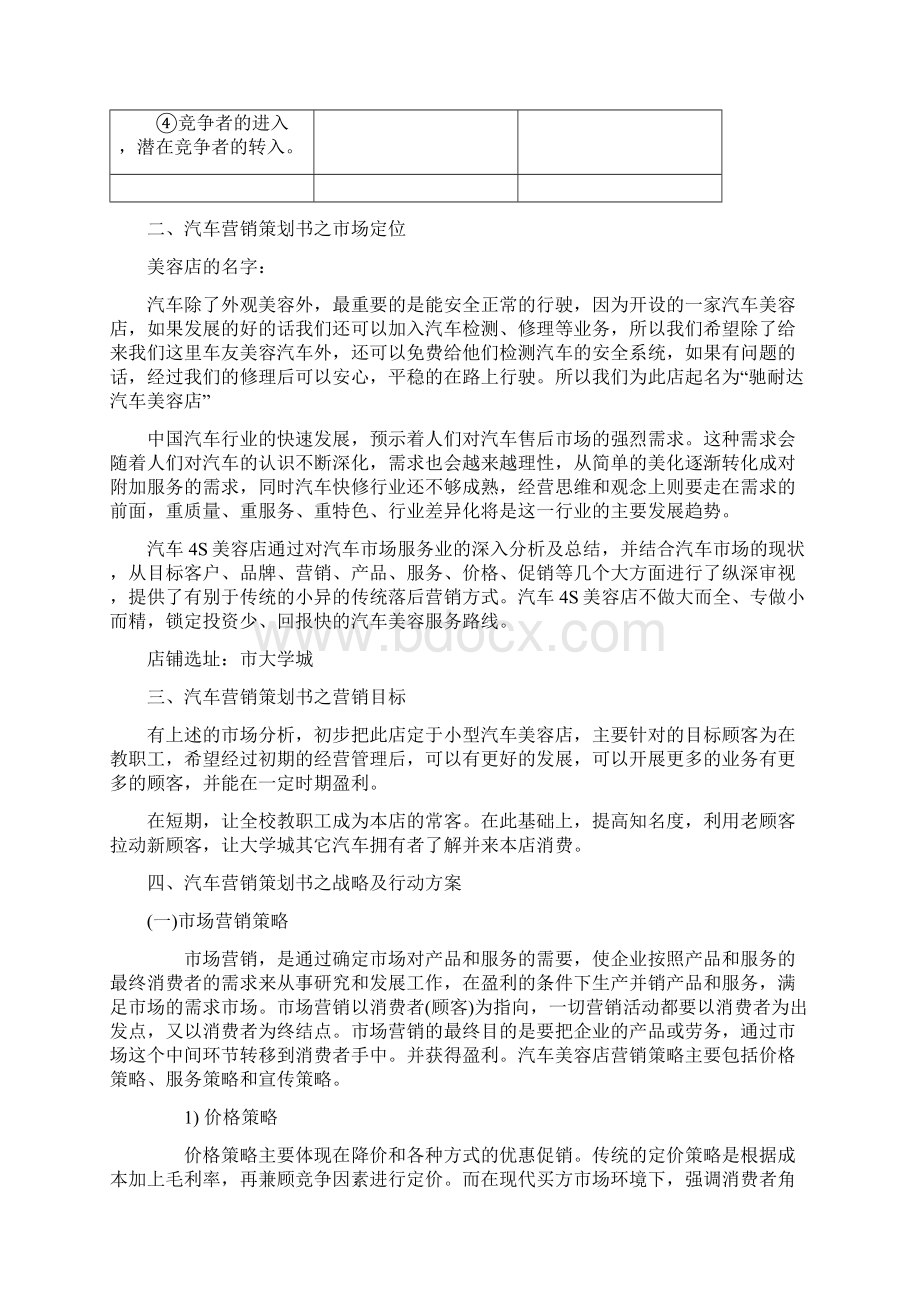 汽车美容项目策划书.docx_第3页