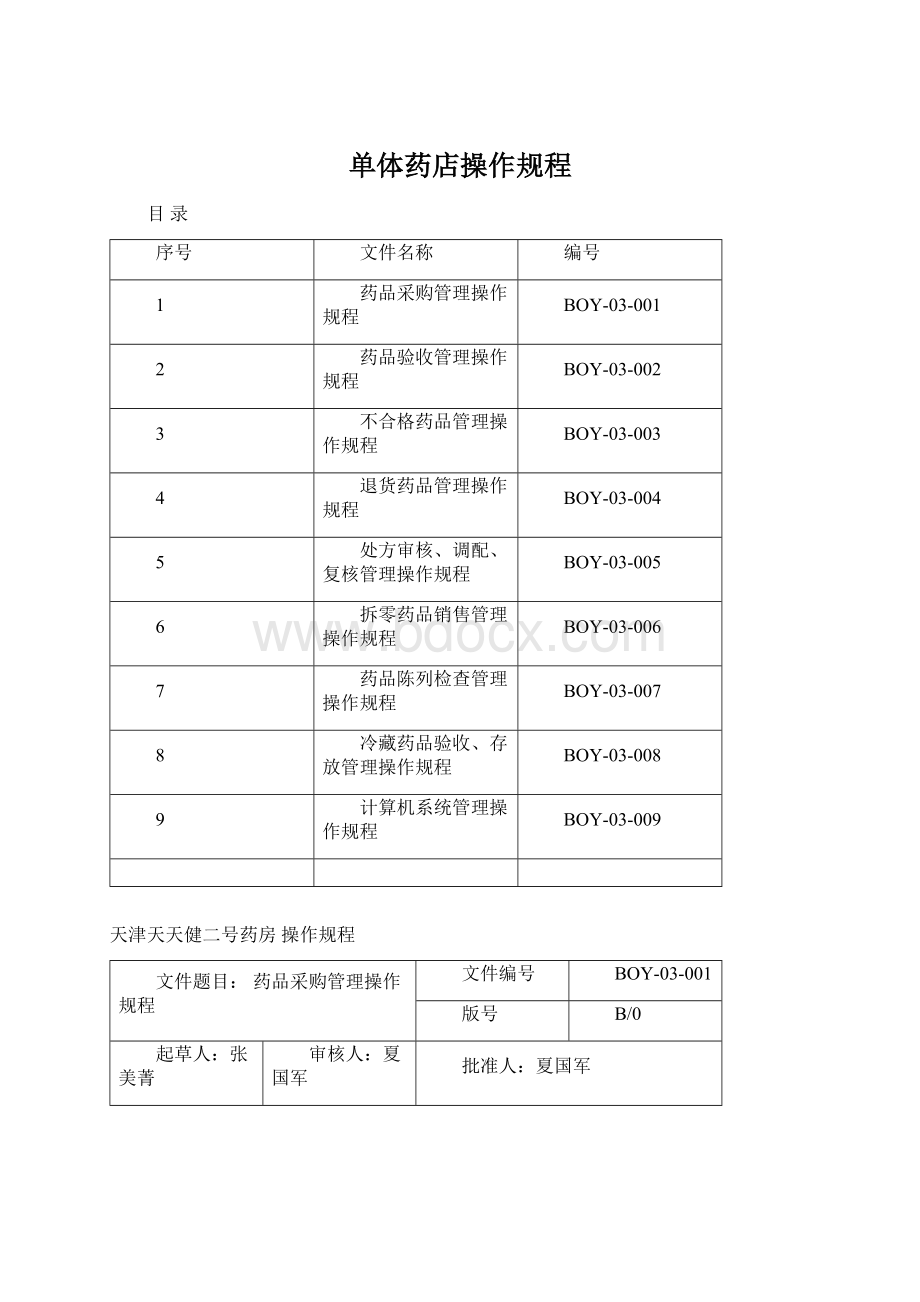 单体药店操作规程.docx_第1页