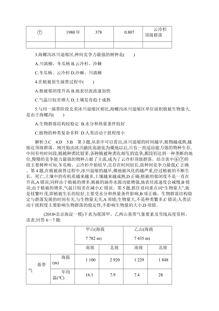 版地理高考总复习二轮冲刺卷+模块综合检测 24文档格式.docx_第3页