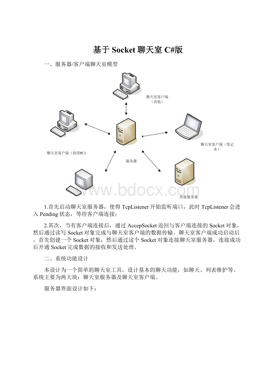 基于Socket聊天室C#版.docx_第1页