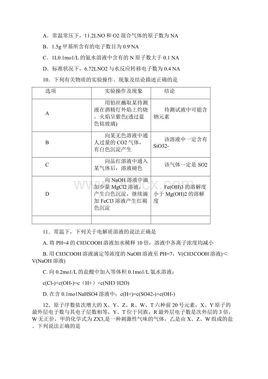 高考模拟考试试题理科综合.docx_第3页