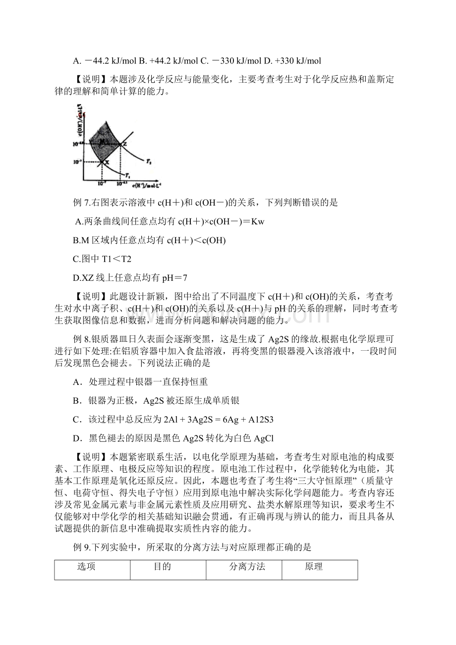 高考理综化学考试大纲的说明课程标准实验版Word格式文档下载.docx_第3页