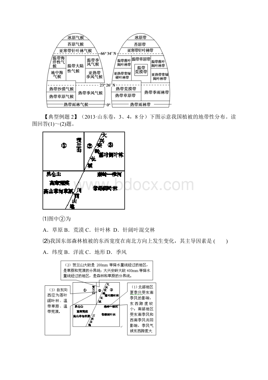 高考地理二轮复习地理环境的地域分异规律考点Word文档格式.docx_第3页