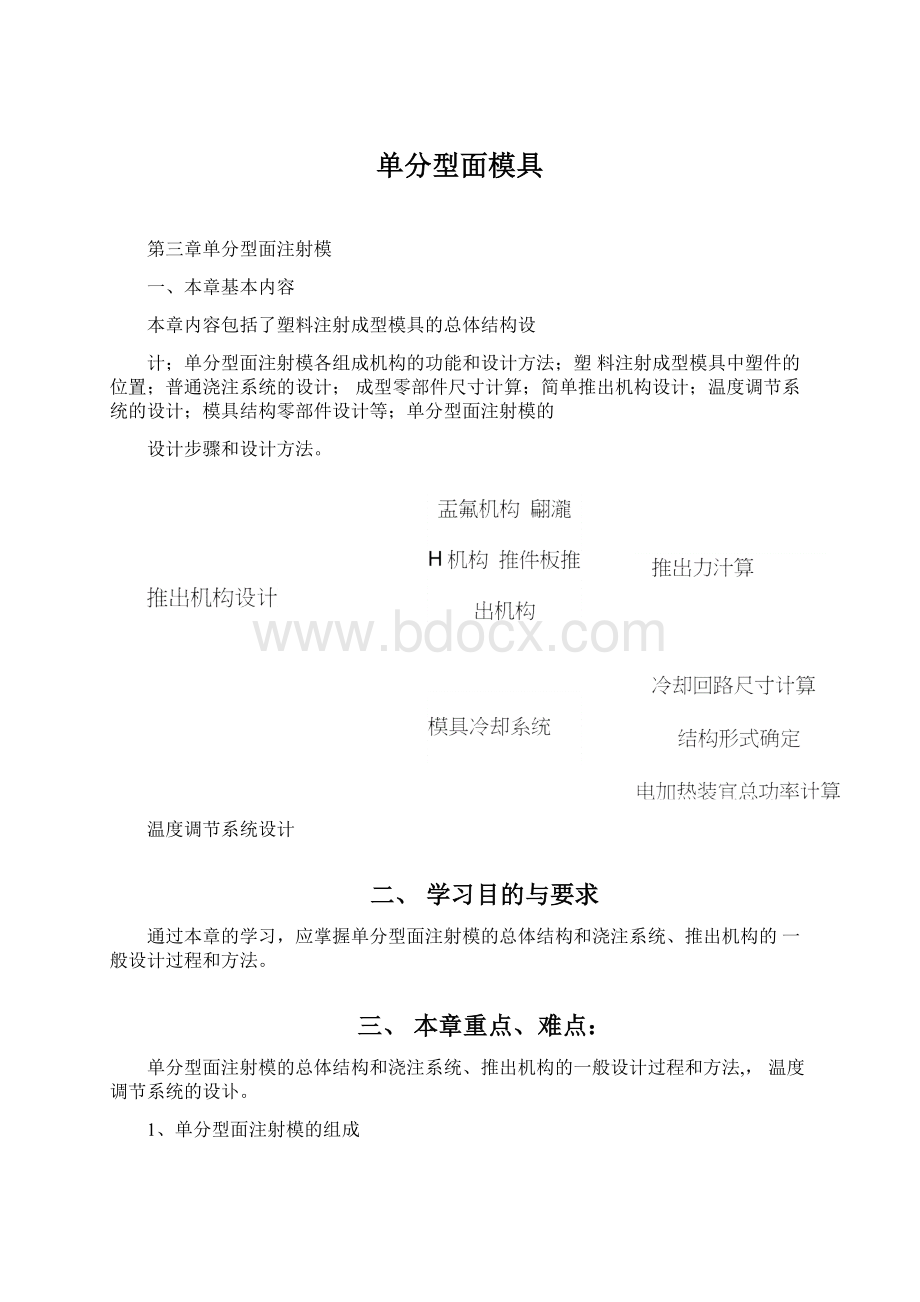 单分型面模具.docx