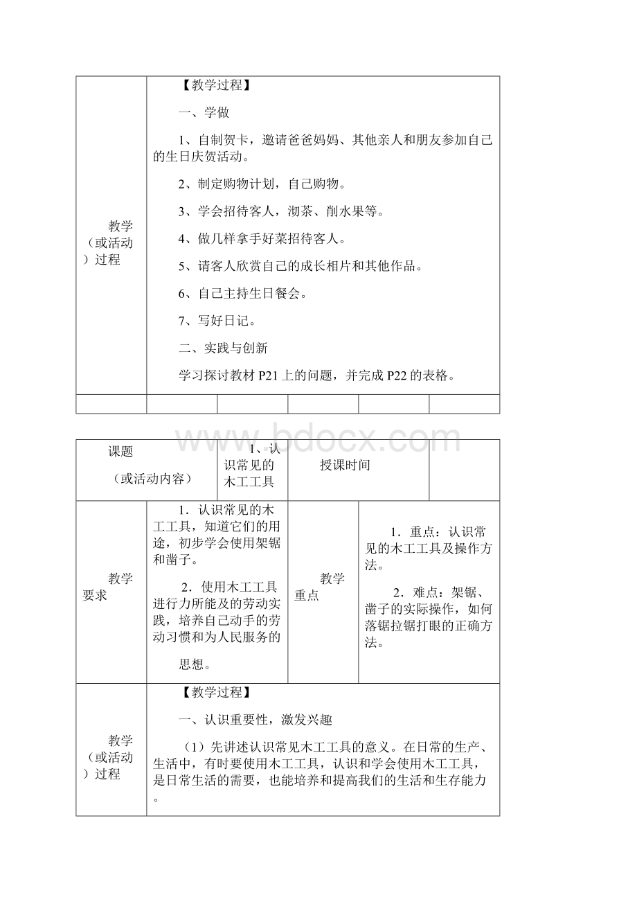 最新福建教育出版社五年级上册劳动教案.docx_第3页