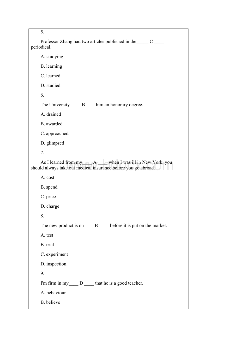 大学英语3 阶段作业文档格式.docx_第2页