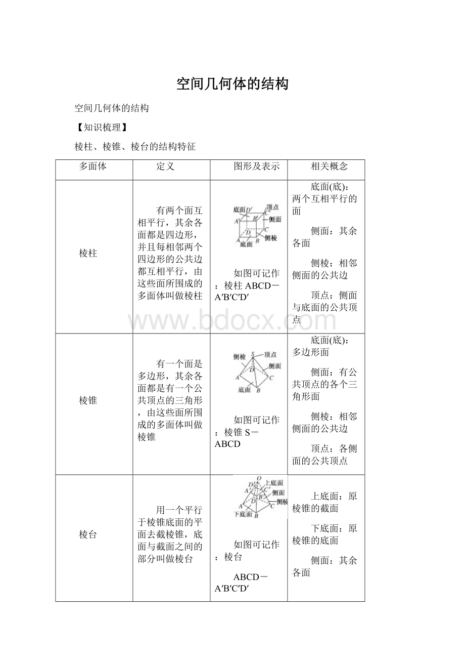 空间几何体的结构.docx_第1页