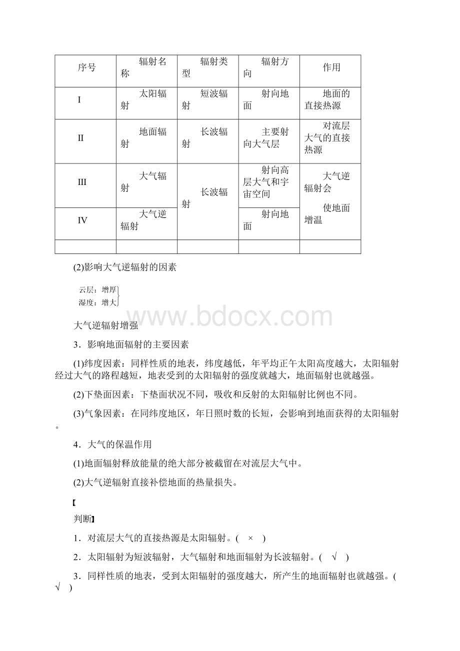 学年高中地理第二章大气环境课时2对流层大气的受热过程学案湘教版.docx_第2页