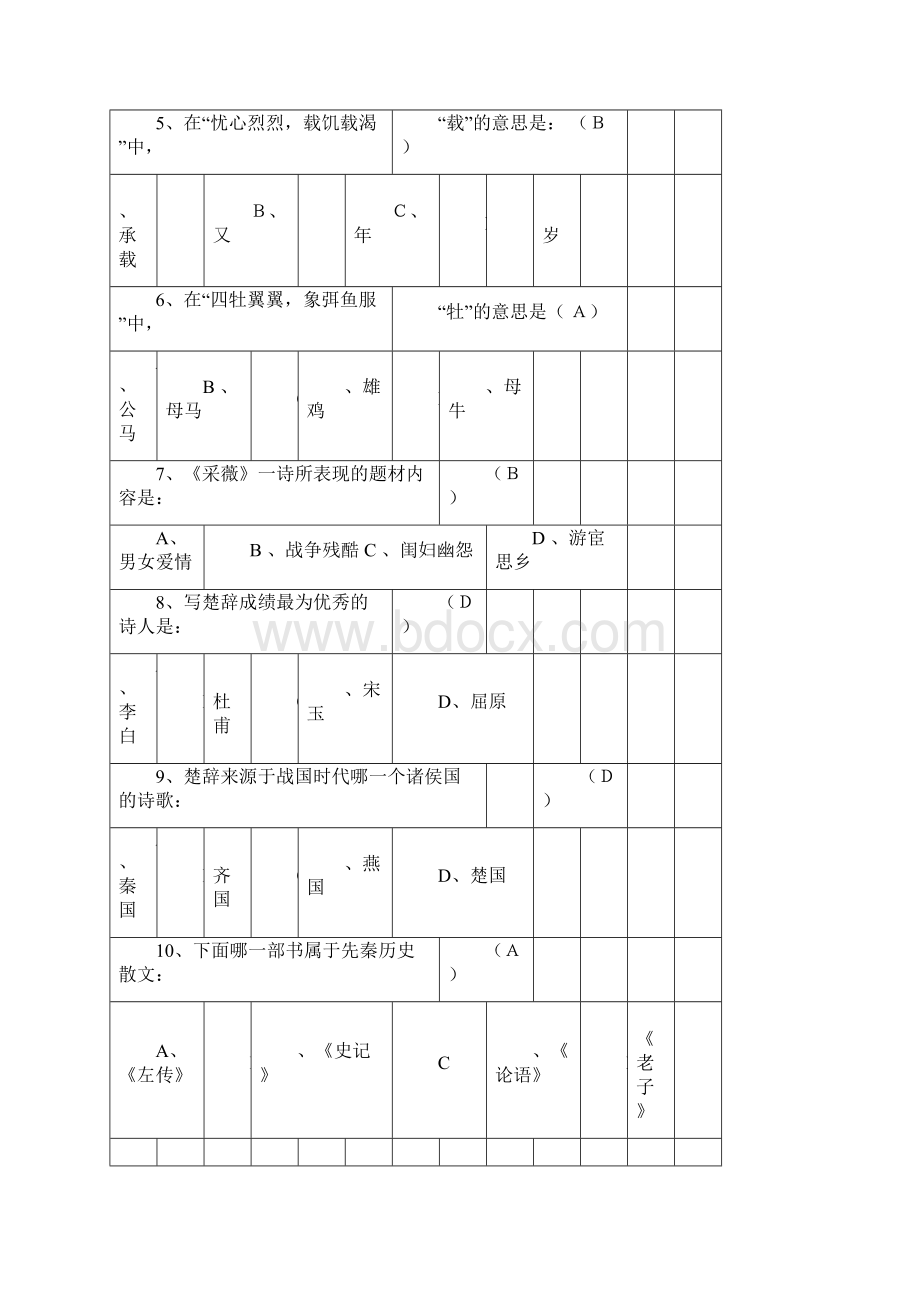 长春中医药大学级中国传统文化知识竞赛试题.docx_第2页