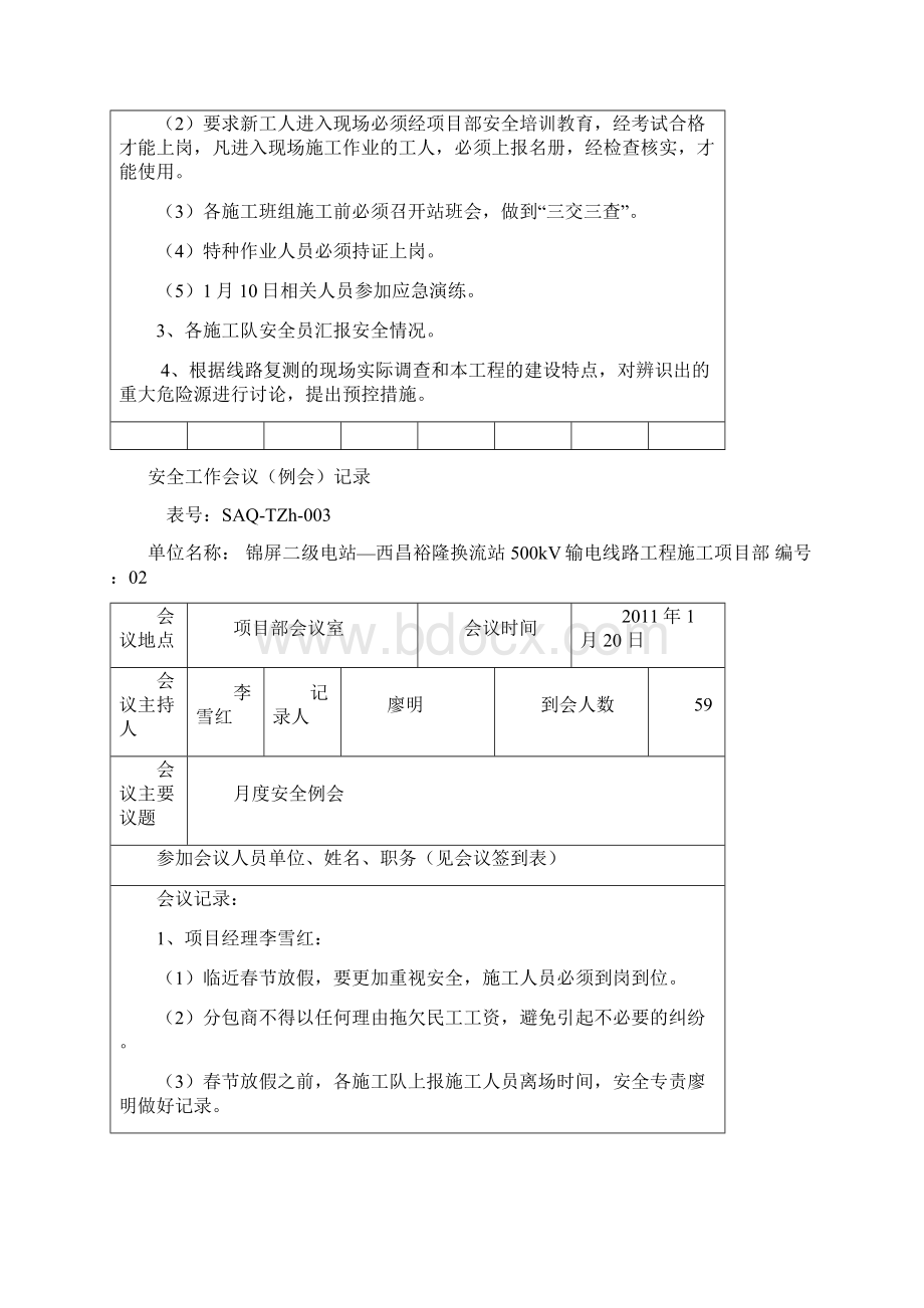 安全工作会议记录输电工程.docx_第2页