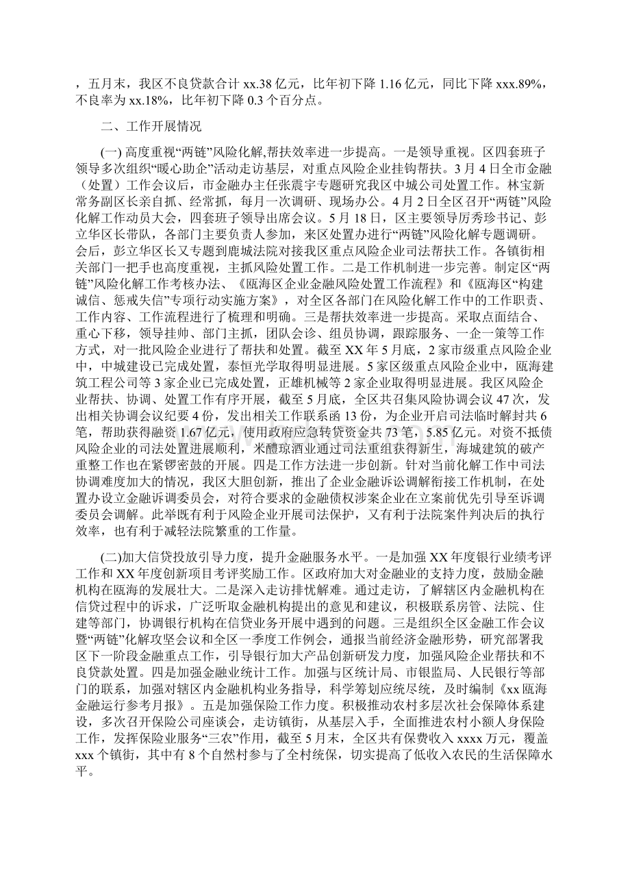 重温入党誓词活动个人小结与金融办工作总结3篇汇编.docx_第2页