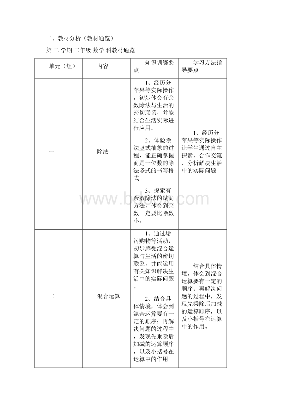 北师大版小学二年级下册数学教案全册Word文档下载推荐.docx_第2页