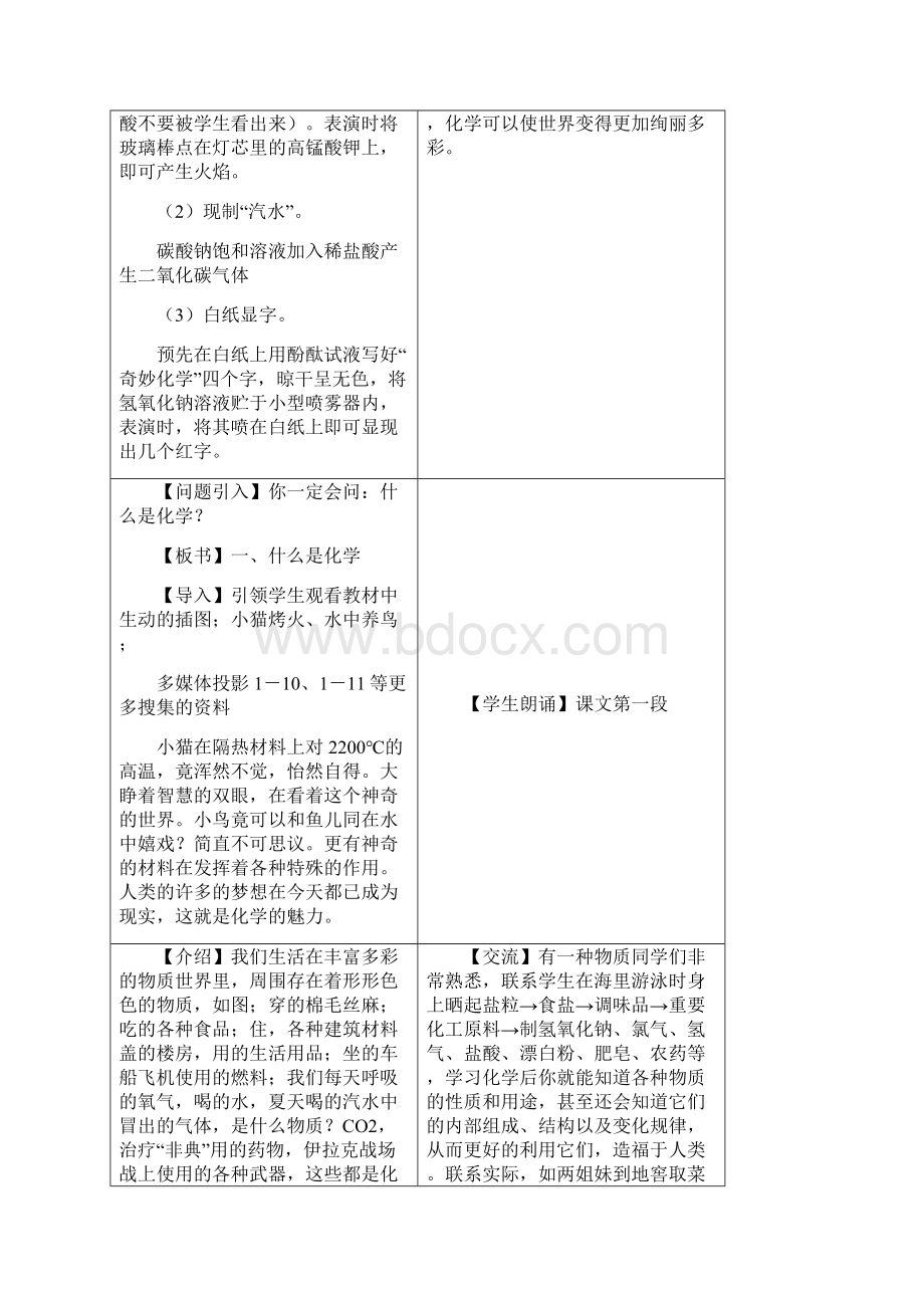 九年级化学教学设计上Word文档格式.docx_第2页