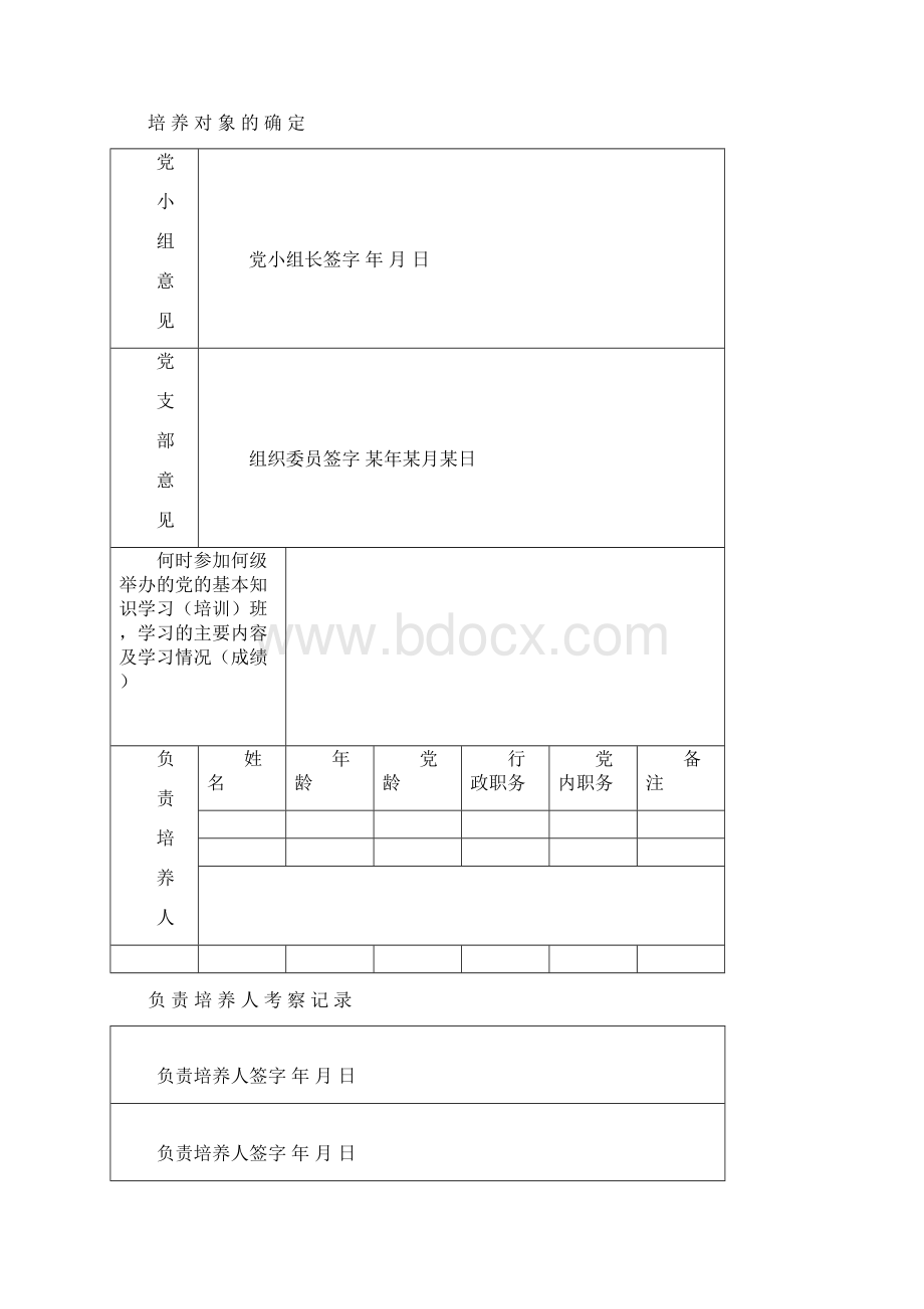 空表申请入党积极分子培养考察登记表.docx_第3页