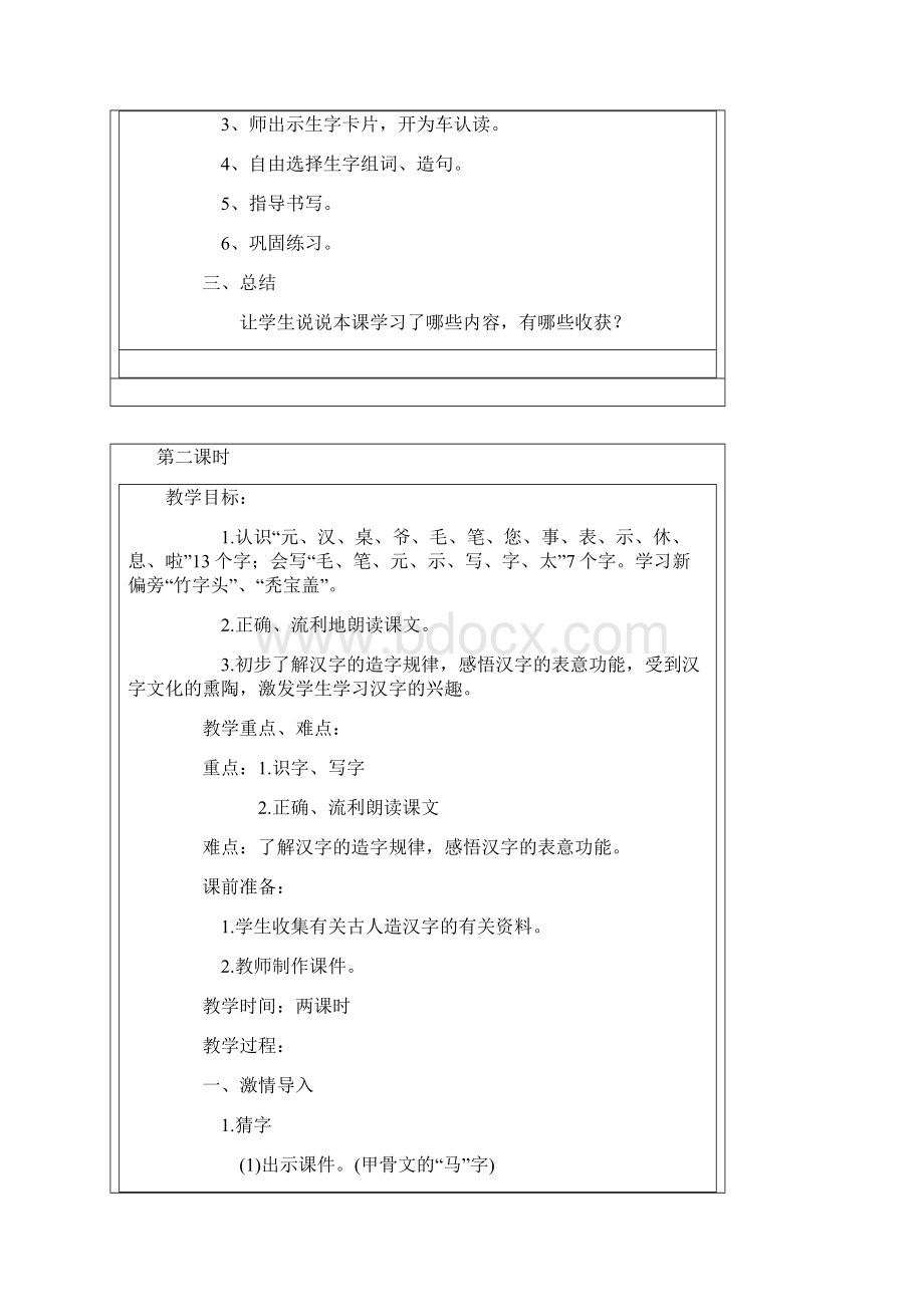 小学语文S版一年级下册全教案Word格式文档下载.docx_第2页