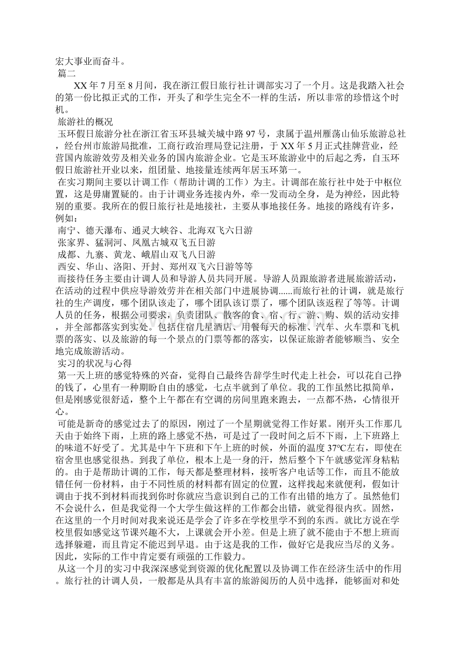 旅行社实习报告总结格式字三篇.docx_第2页