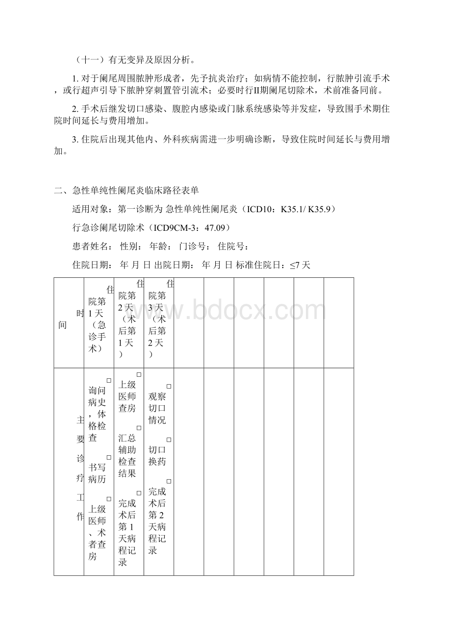 急性阑尾炎的临床路径.docx_第3页