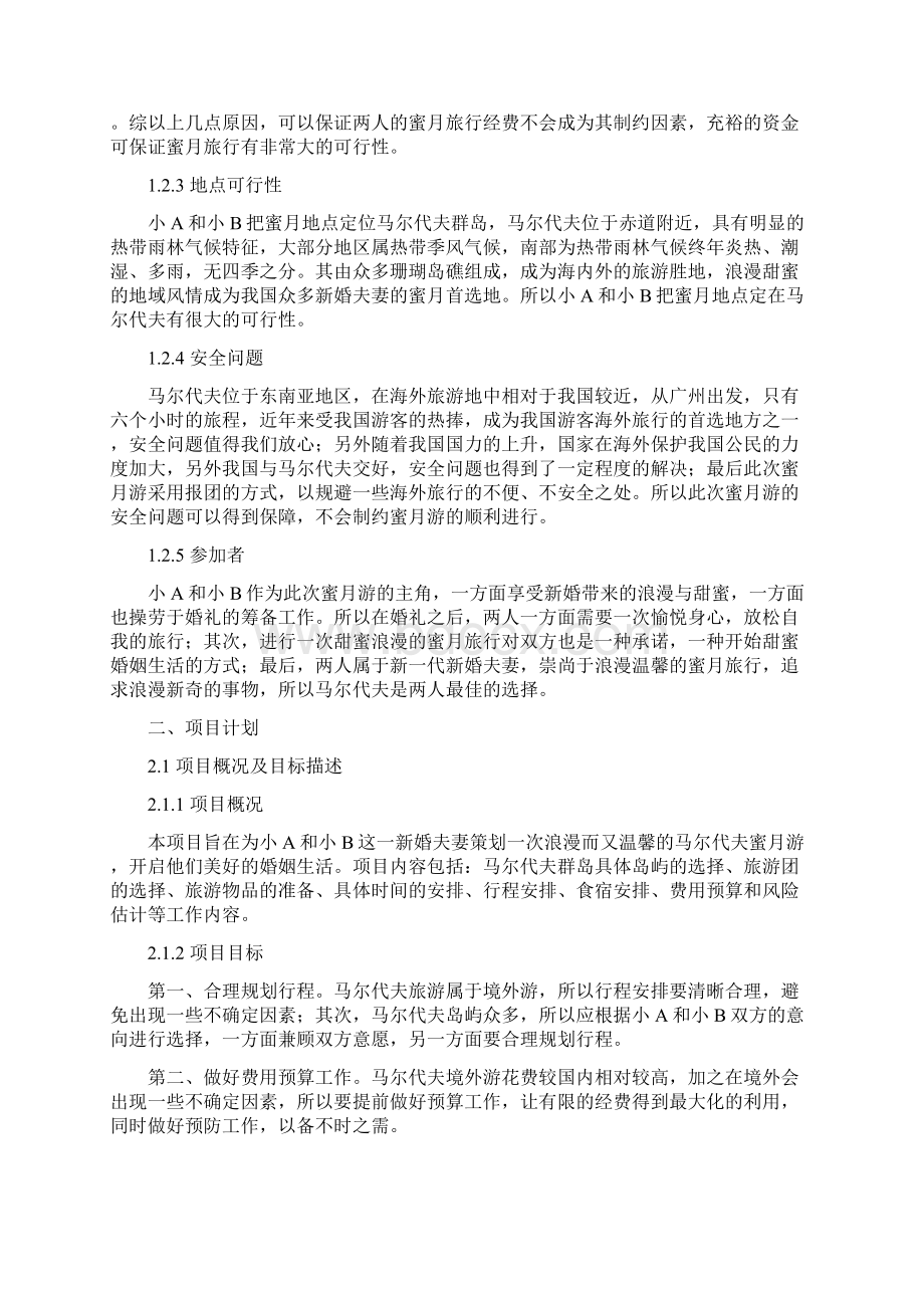 马尔代夫蜜月游项目策划书.docx_第2页