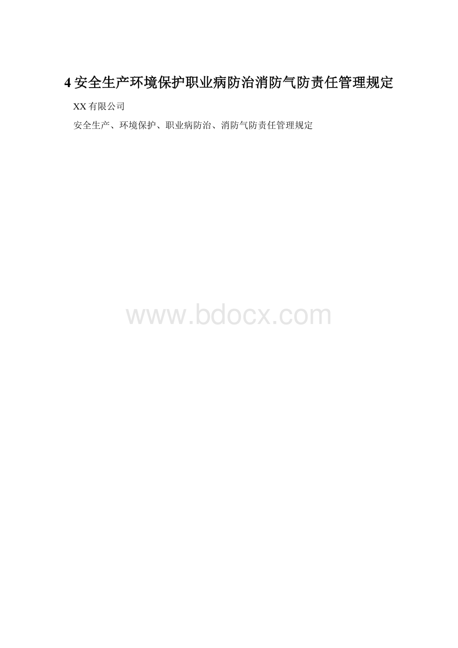 4安全生产环境保护职业病防治消防气防责任管理规定.docx