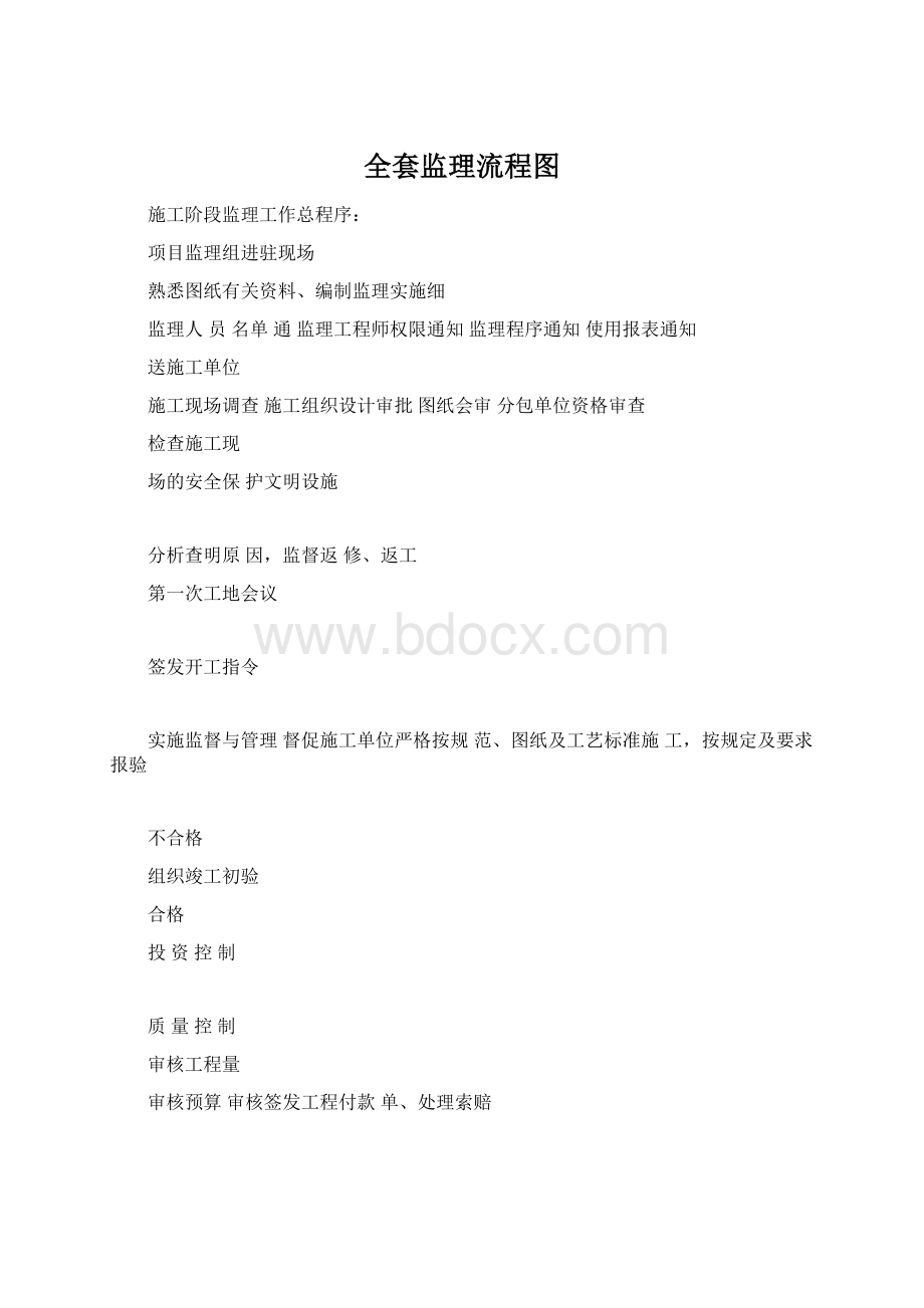 全套监理流程图Word文件下载.docx