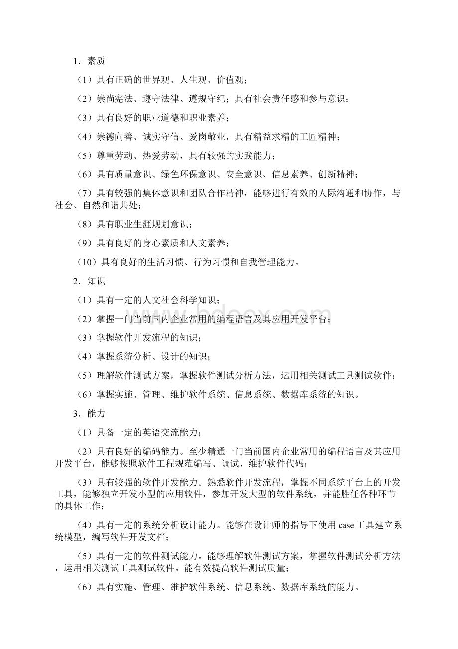 软件技术专业人才培养方案.docx_第2页