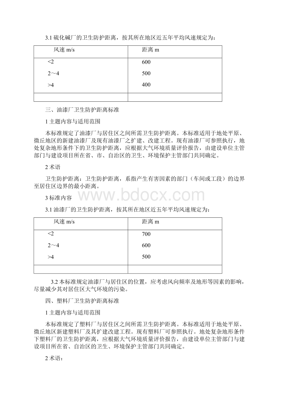 各种厂卫生安全防护距离.docx_第2页