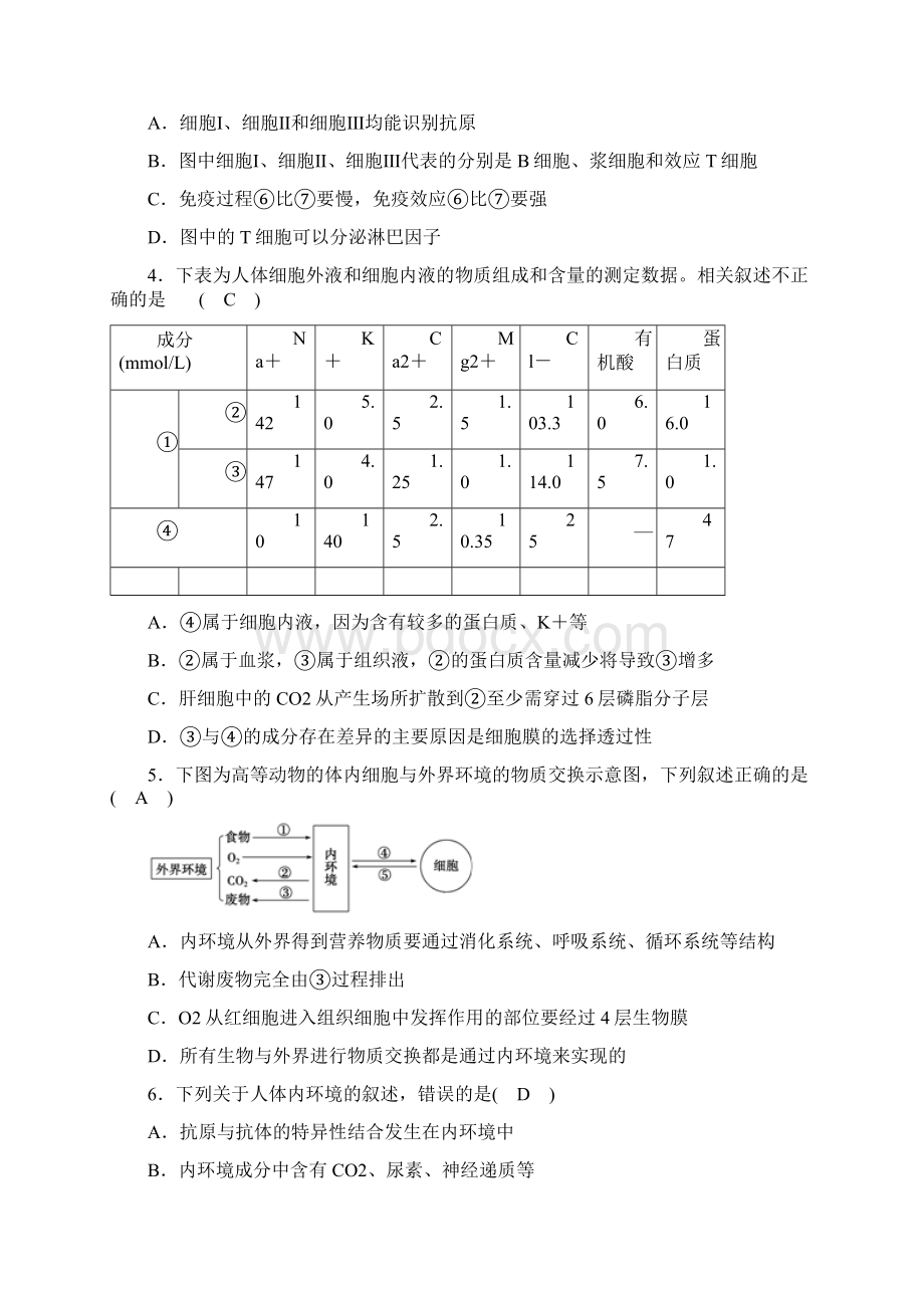 人教版必修三期末生物试题.docx_第2页