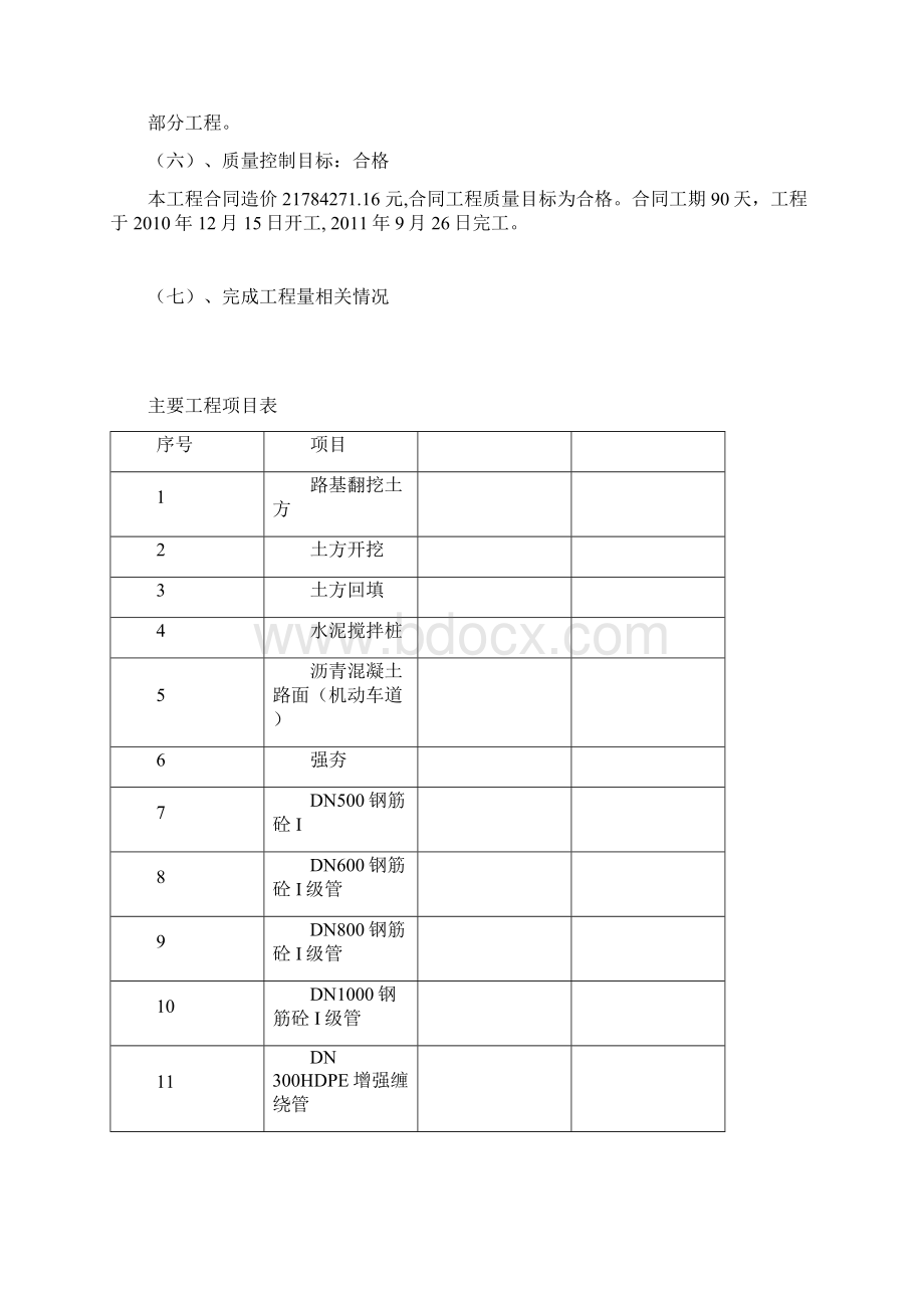 市政监理竣工验收质量评估报告精简版文档格式.docx_第3页