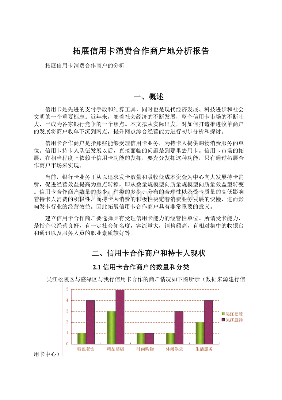 拓展信用卡消费合作商户地分析报告Word文档下载推荐.docx