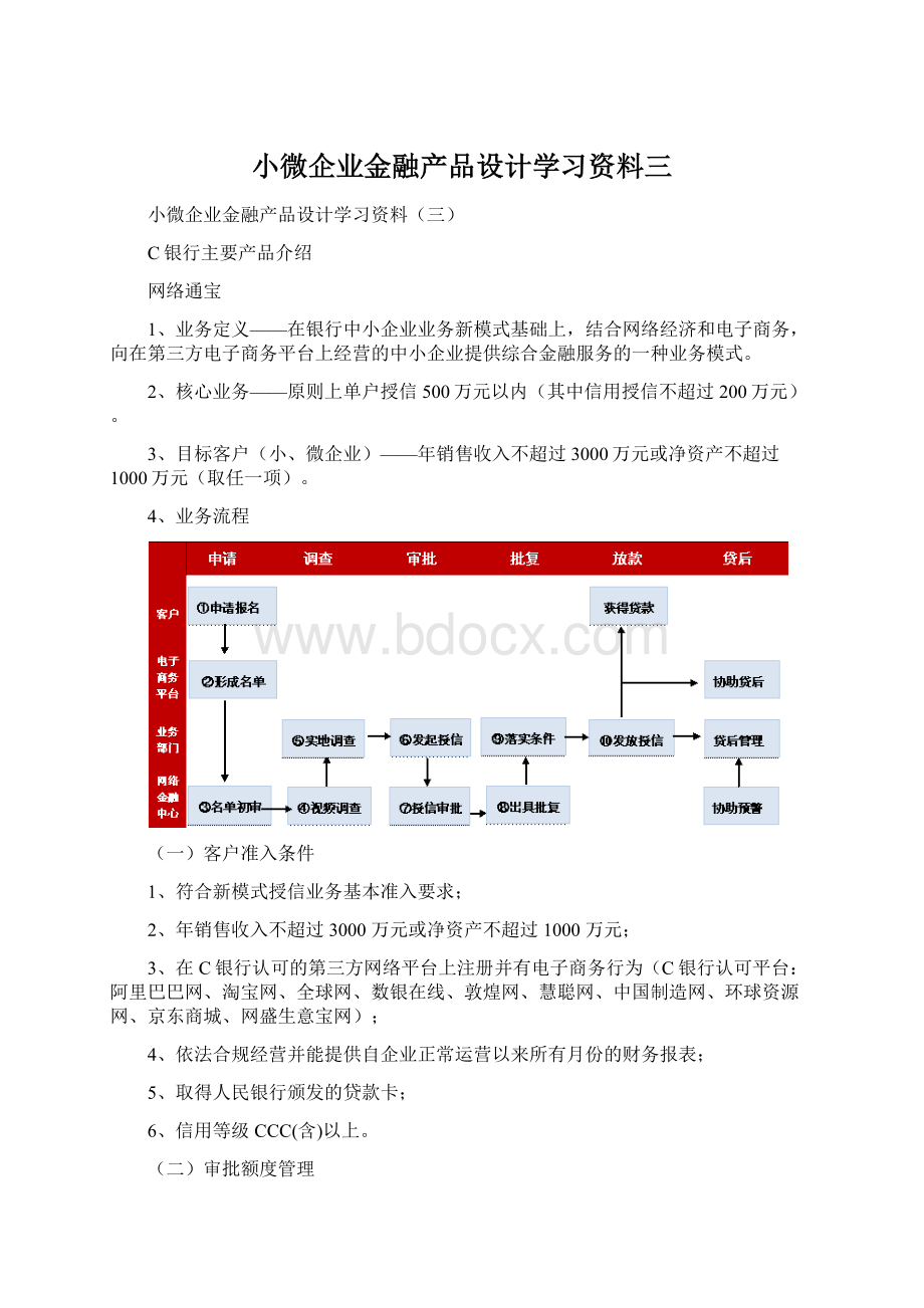 小微企业金融产品设计学习资料三Word格式文档下载.docx_第1页