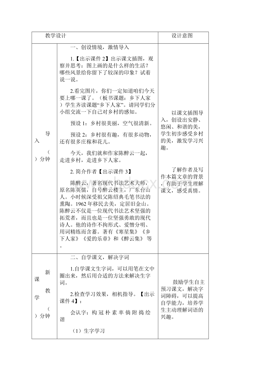 部编人教版四年级语文下册1《古诗三首》教学设计.docx_第2页