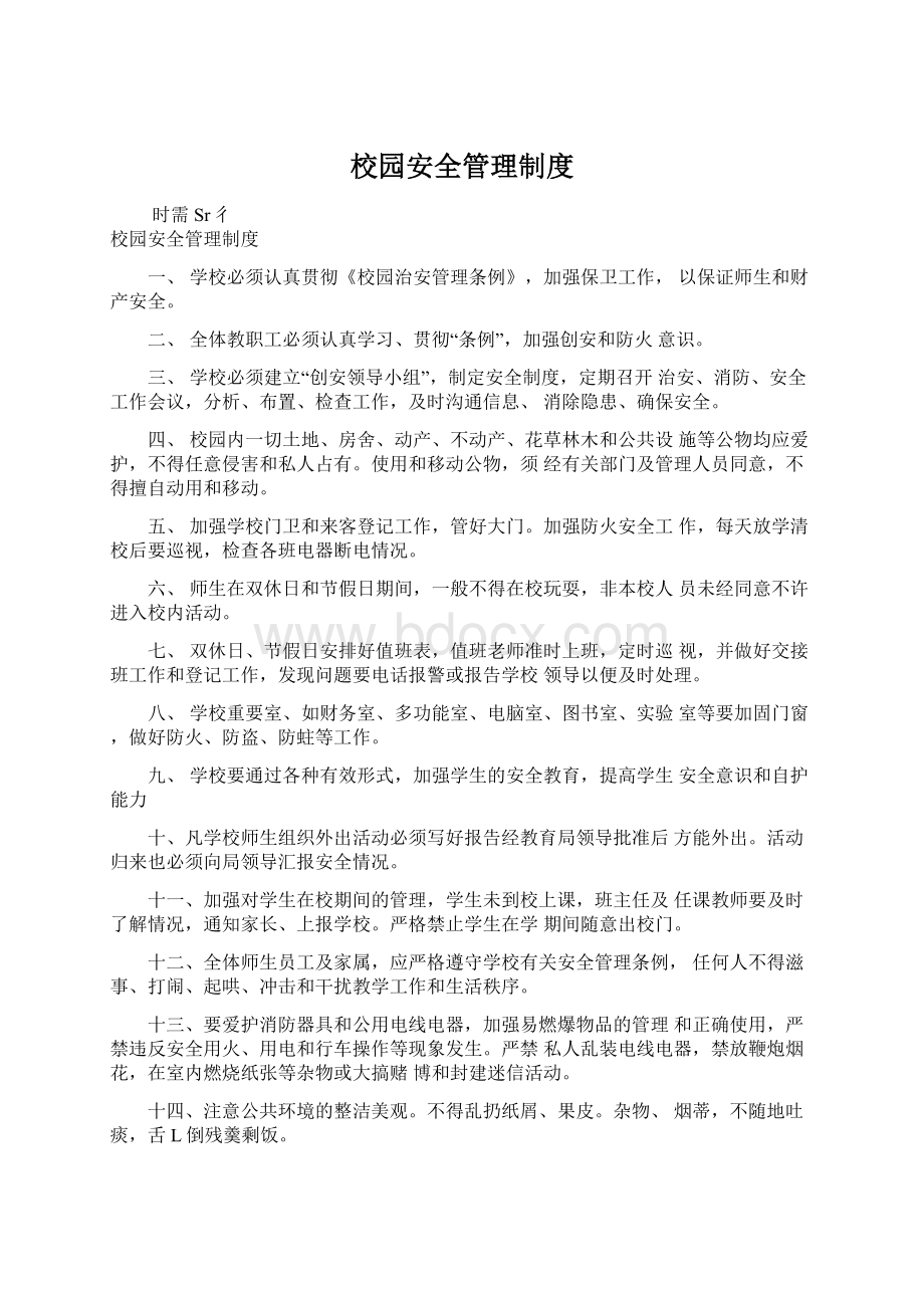 校园安全管理制度文档格式.docx_第1页