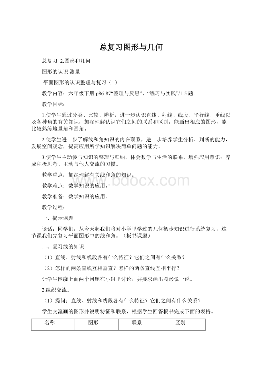 总复习图形与几何Word格式文档下载.docx