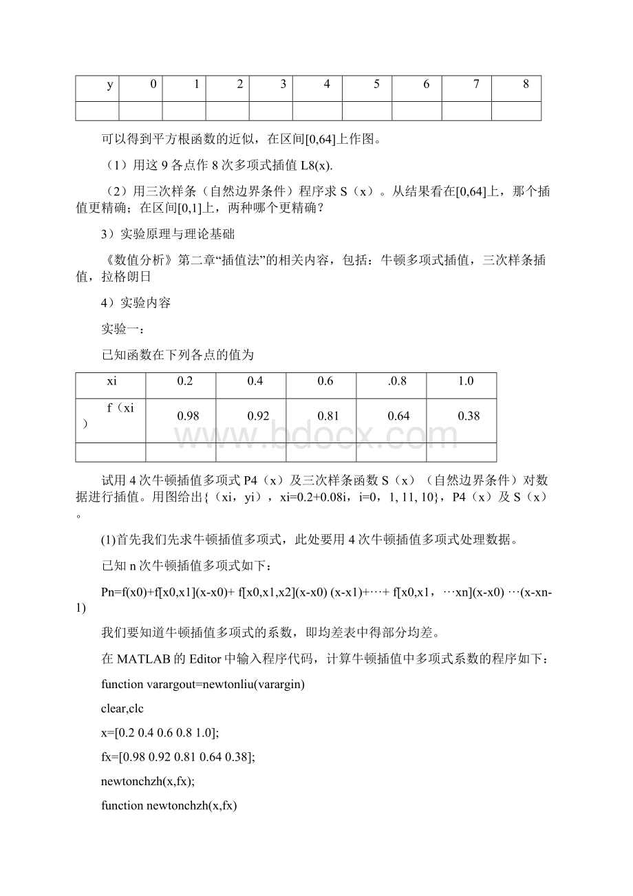 西北农林科技大学数值分析报告数值法实验报告材料.docx_第2页