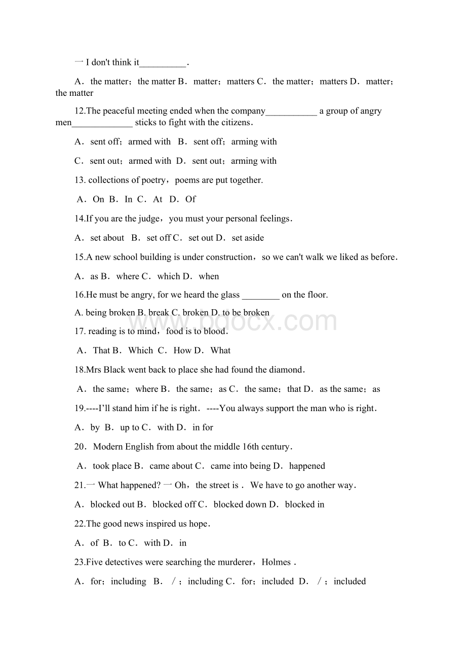 高二英语上册基础知识练习题文档格式.docx_第2页