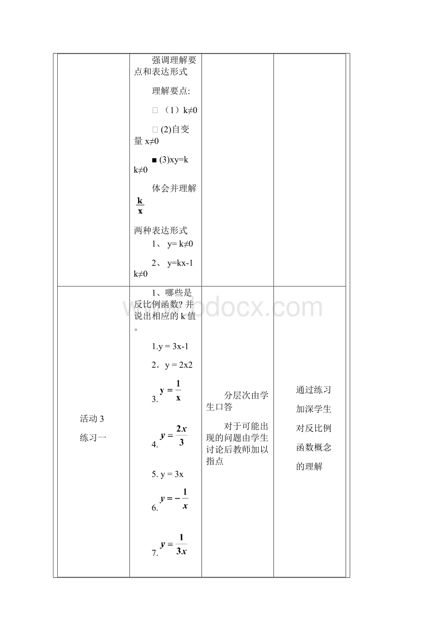 中考复习反比例函数第一课时.docx_第3页