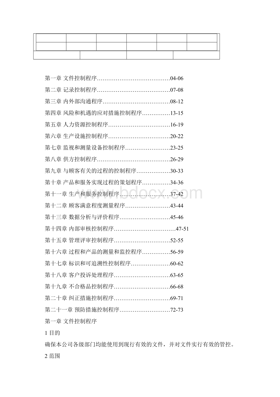 过程序文件ISO9001全套Word格式.docx_第2页