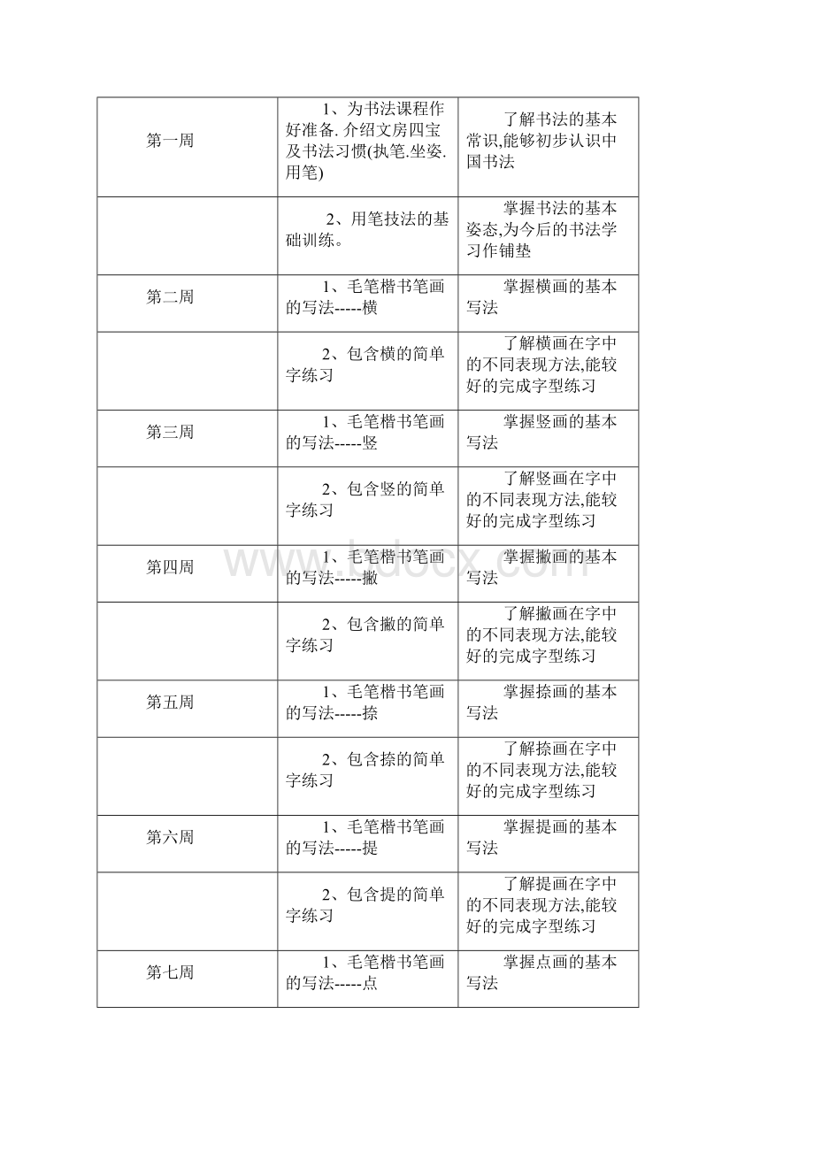 九年级书法教学计划.docx_第2页