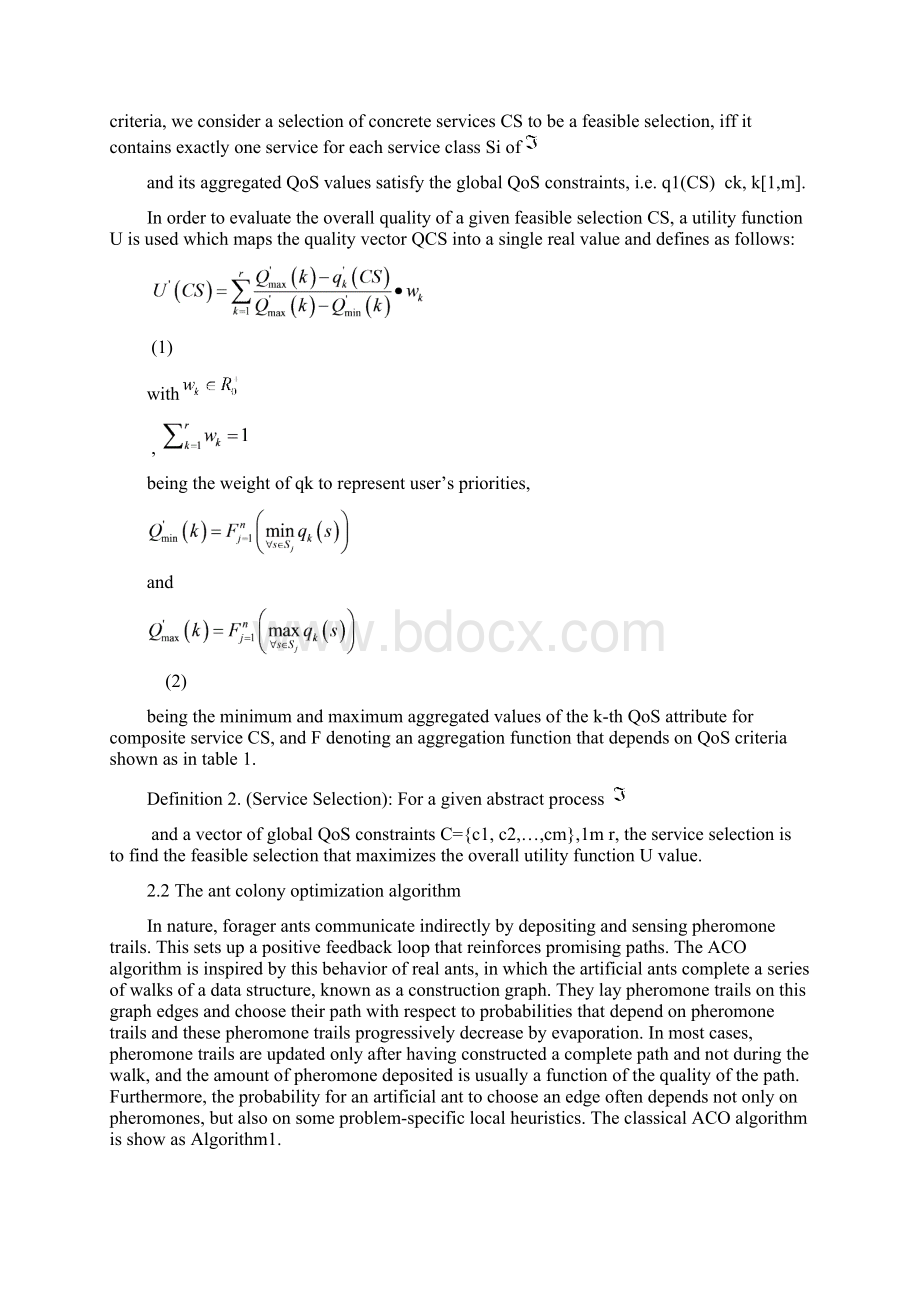 A clustering guided ant colony optimization algorithmservice selection problemWord下载.docx_第3页