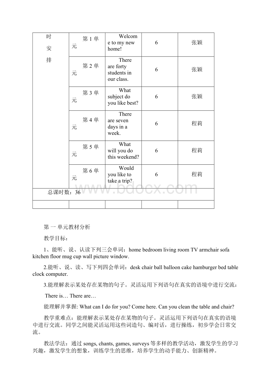 最新人教版pep四年级英语下册全册教案 第二学期全套教学设计.docx_第2页